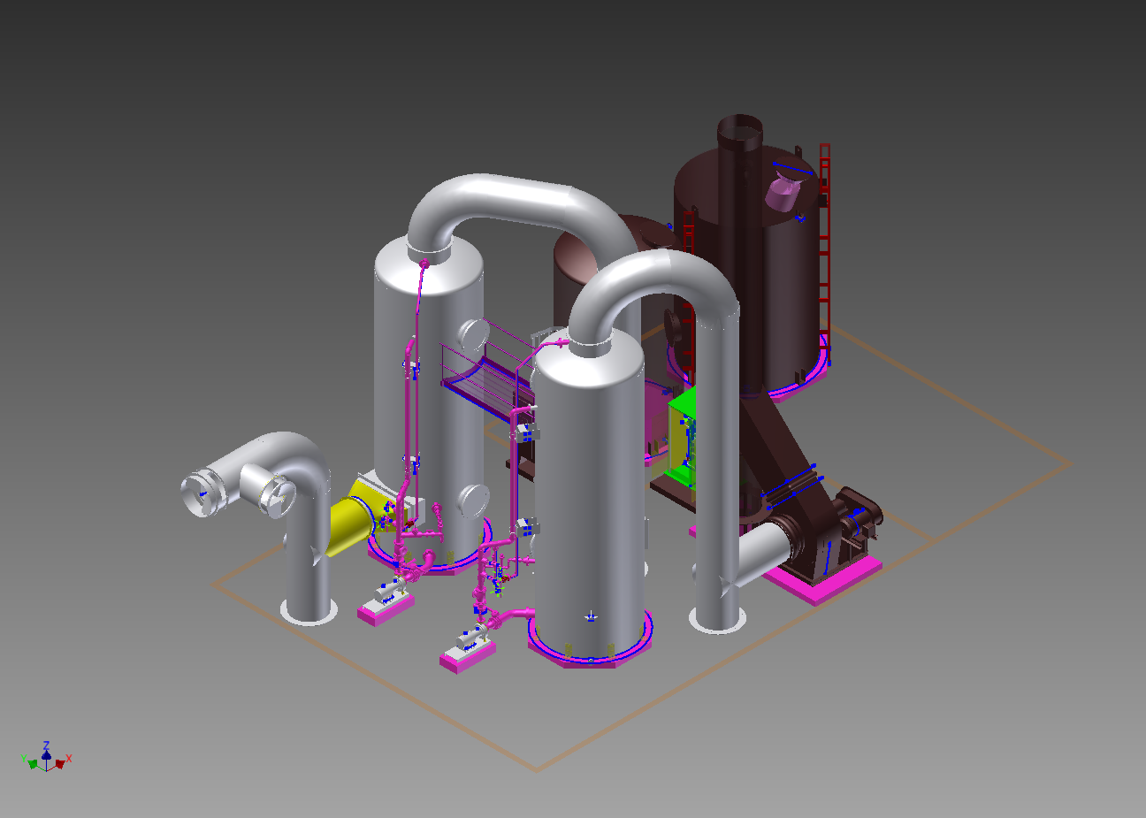 Two Stage Scrubber w/chemical tanks