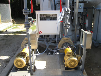 Recycle Pump with Small Metering Box Enclosure