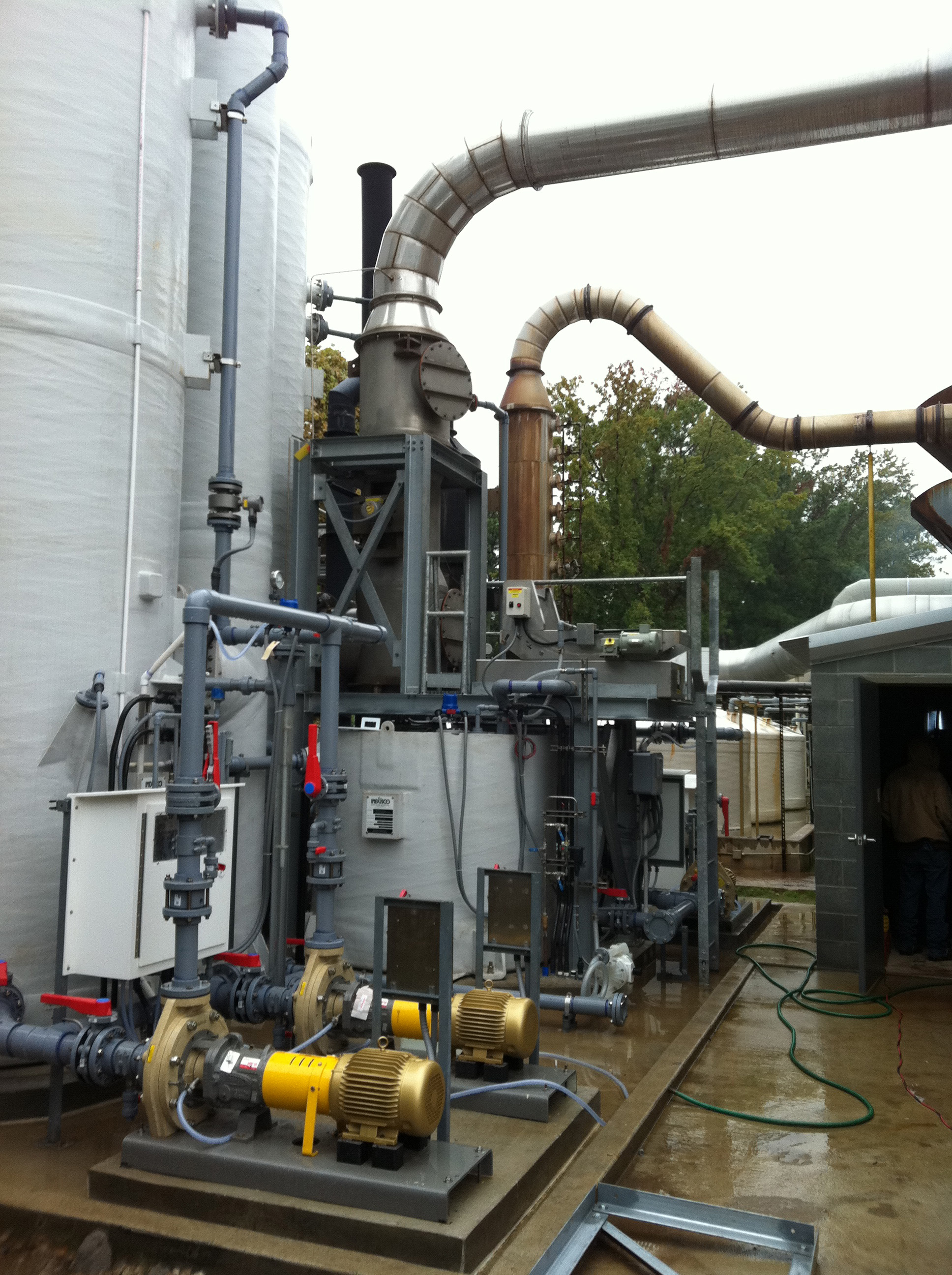 Aviation Engine Turbine Shop Oven Exhaust Scrubber System