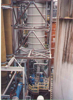 Plant Scrubber System with Recycle Pumps and Piping