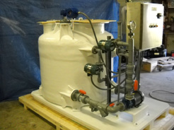 HCL Fume Scrubber Sump Skid without Packed Column