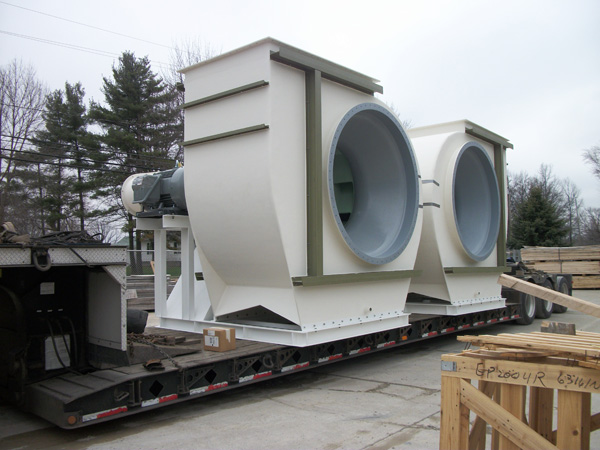 Large FRP Fans Shipping to Jobsite