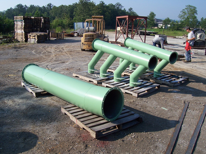 Metal Pick Up Ductwork with Flow Control Dampers