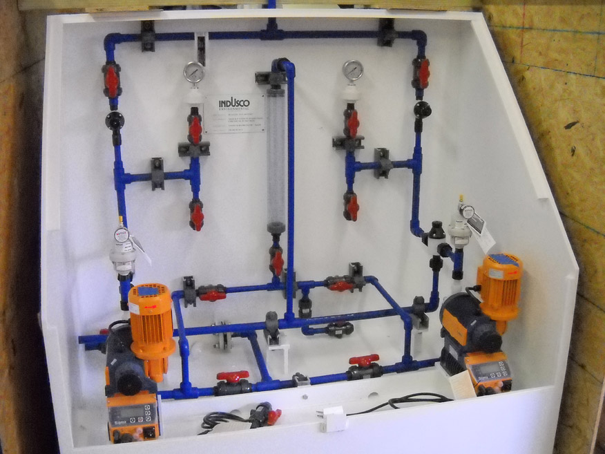 Meter Pump Skid with Two Pumps