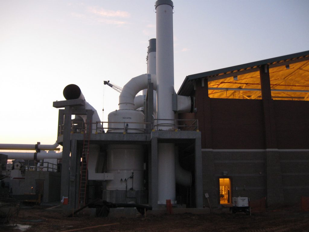 One of Five 12' Diameter Scrubbers and Ductwork