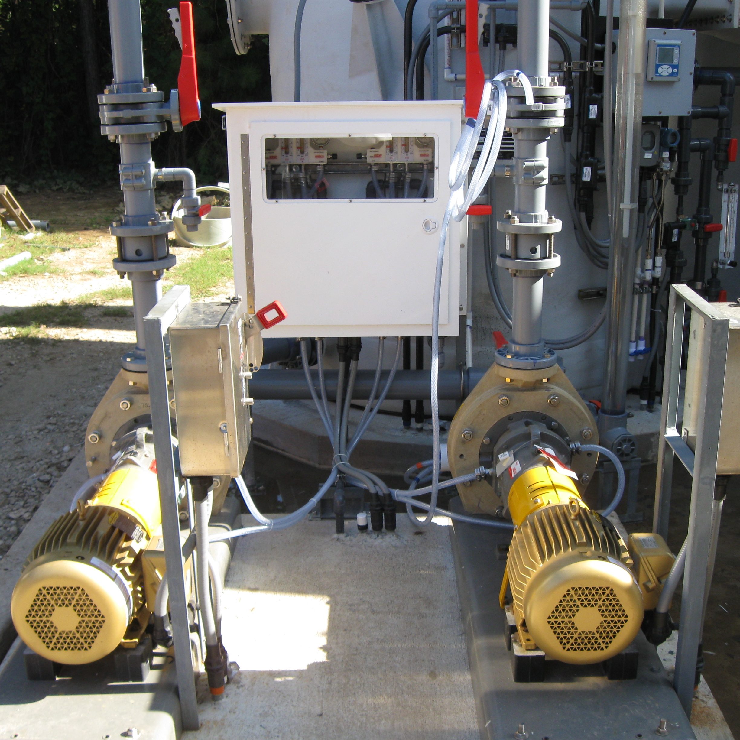 Recycle Pumps with Seal Water Control Enclosure Panel