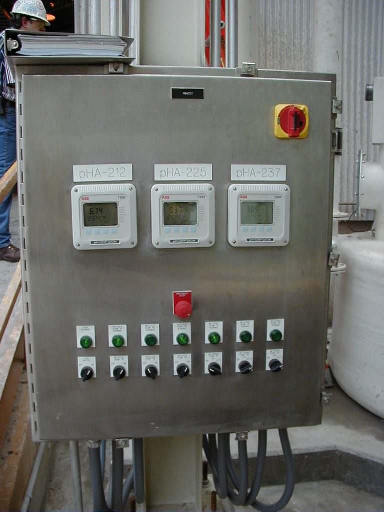Three Stage Scrubber Control Panel