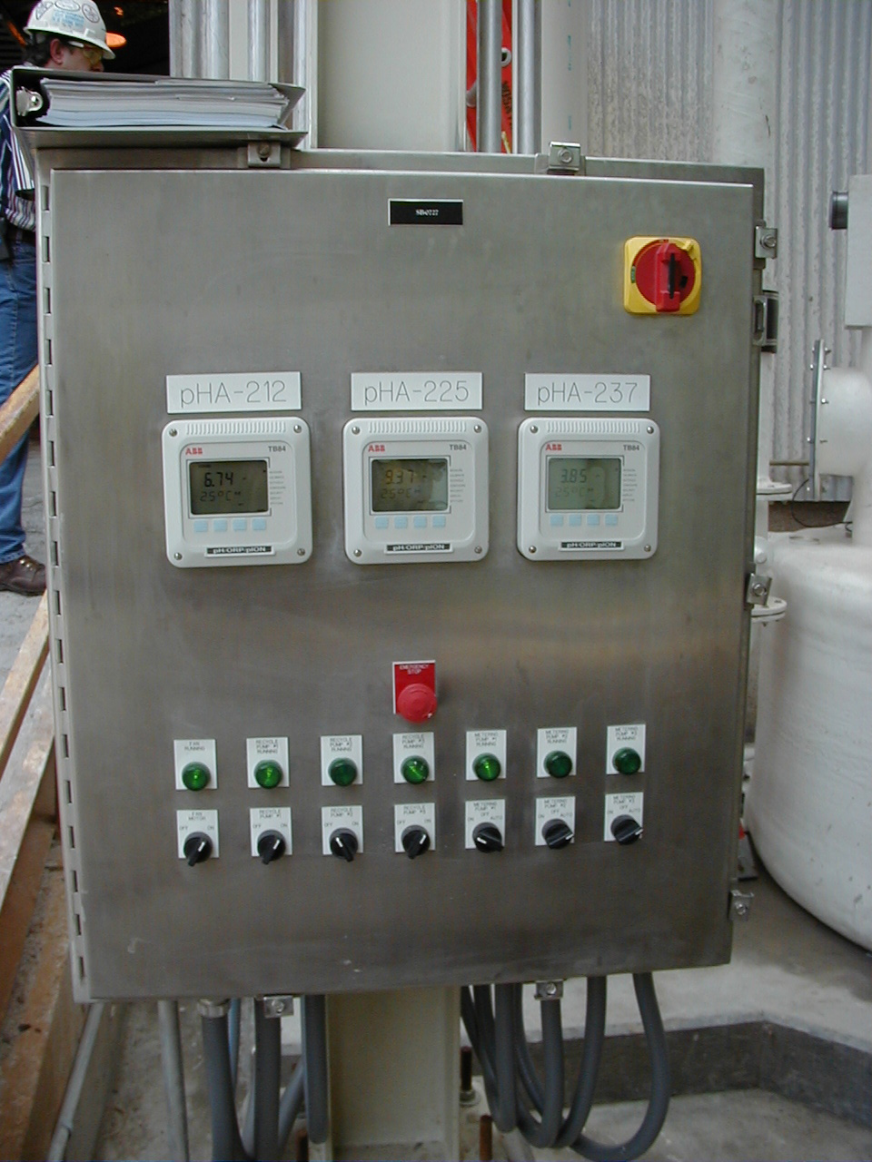 Three Stage Scrubber Control Panel