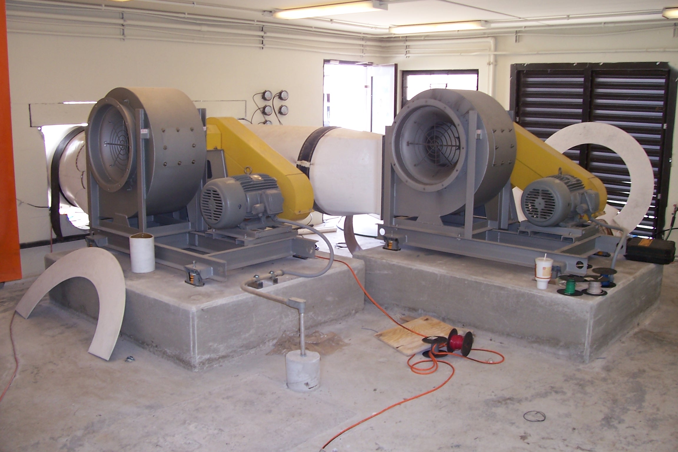 Two Clean Air Stripper Fans with Unitary Bases