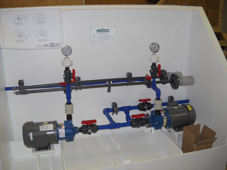 Two Transfer Pumps Mounted in Skid Assembly