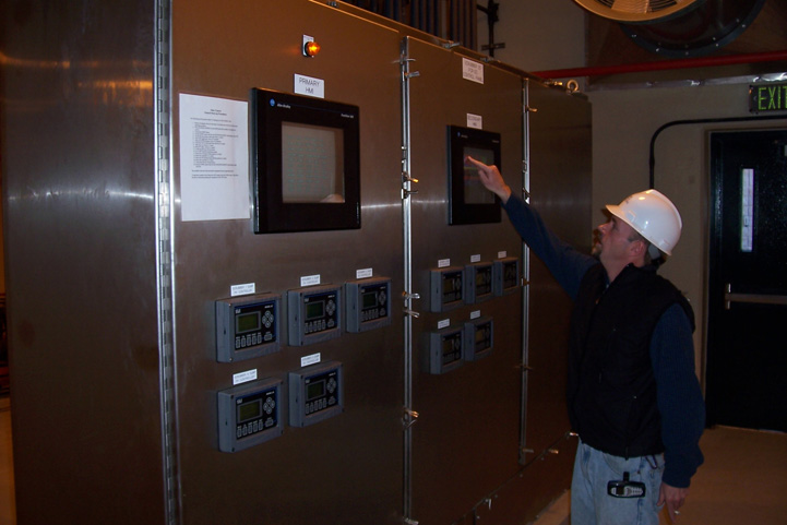Very Large PLC Control Based Panel with HMI Displays
